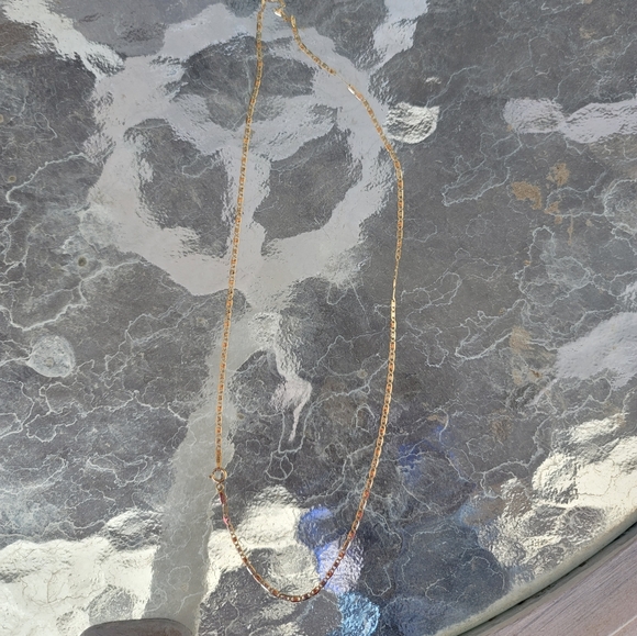 14k Three Gold Chain 18\